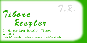 tiborc reszler business card